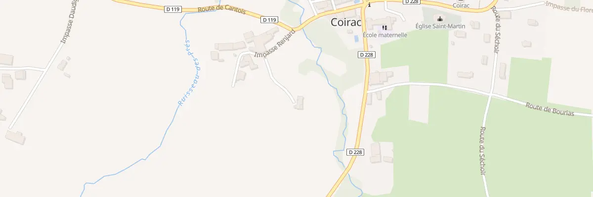 Plan du 3 Renjard à Coirac