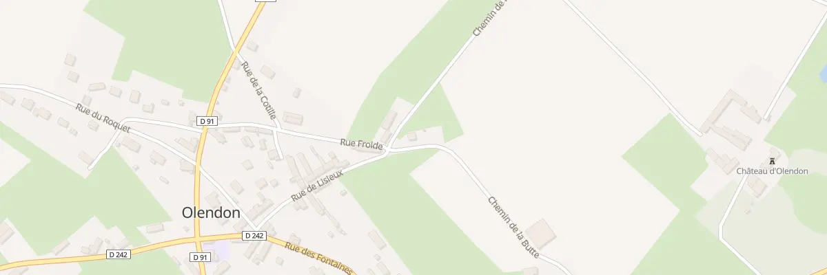 Plan du 5040 Le Bourg à Olendon