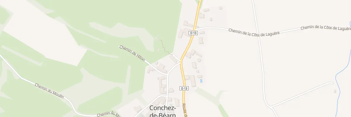 Plan du 2 Che du Bourg à Conchez-de-Béarn