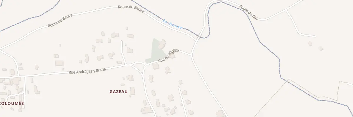 Plan du 1 Breze à Saint-Loubert
