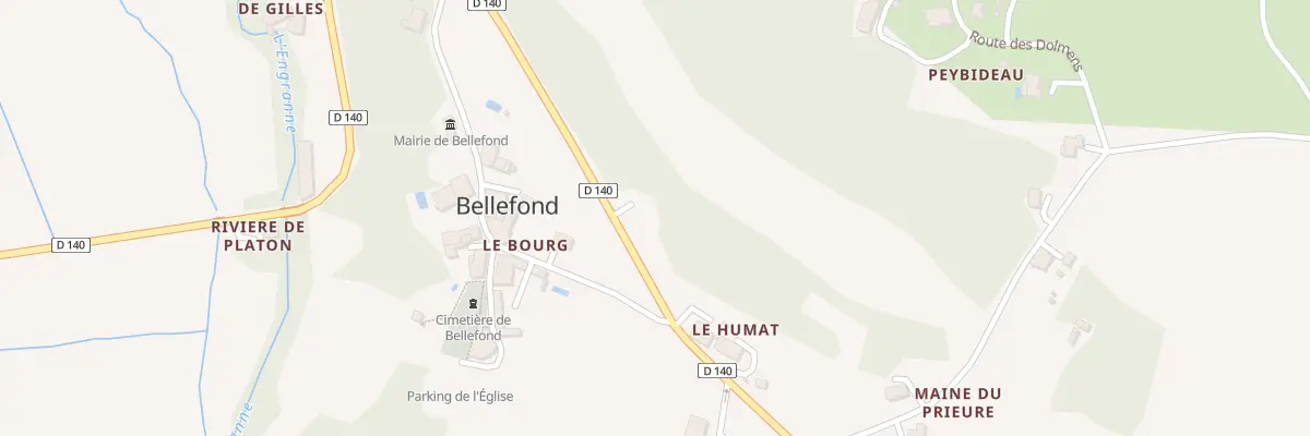 Plan du 2 Le Humat à Bellefond