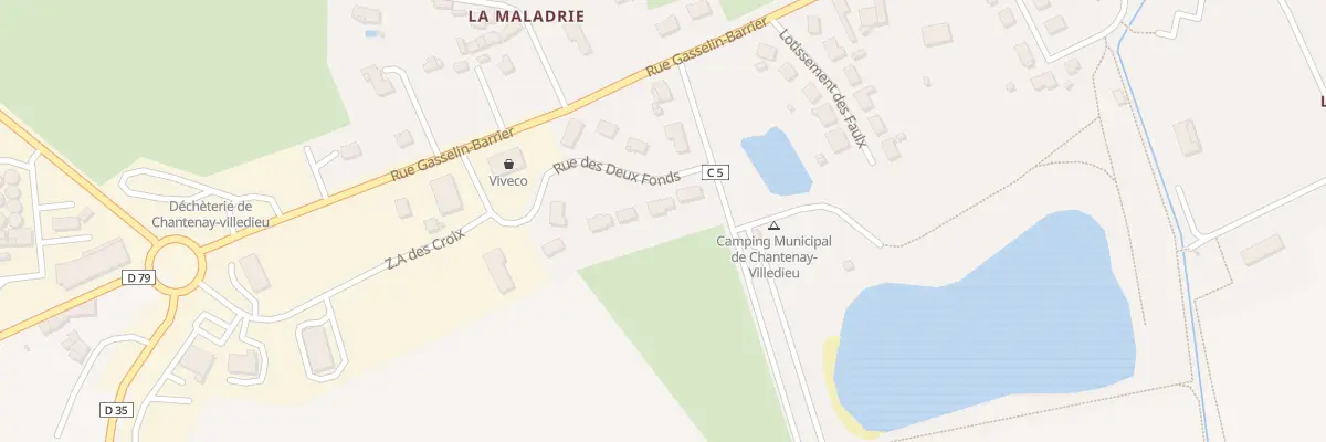 Plan du 12 Rue des Deux Fonds à Chantenay-Villedieu