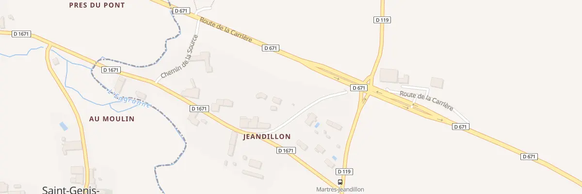 Plan du 1 Jeandillon à Martres