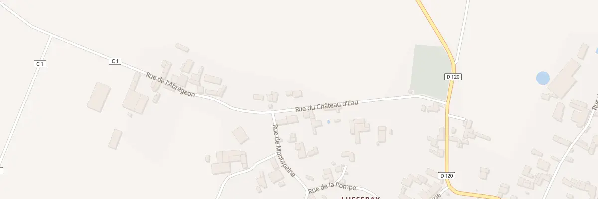 Plan du 8 Rue du Château d’Eau à Lusseray
