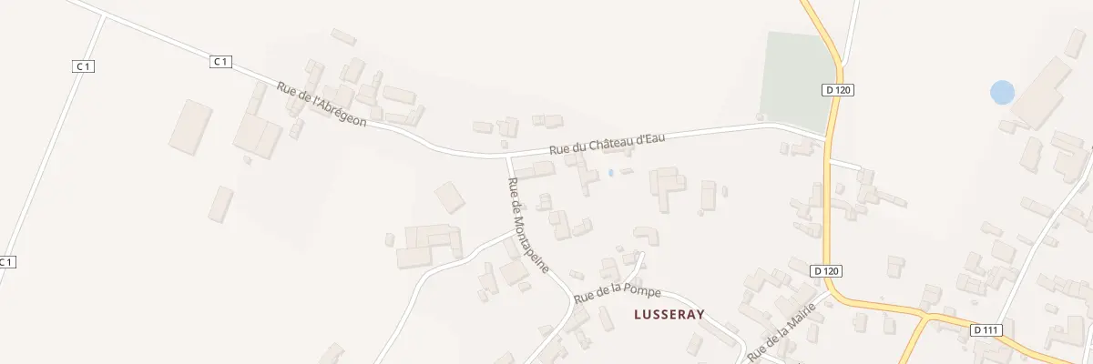 Plan du 7 Rue du Château d’Eau à Lusseray