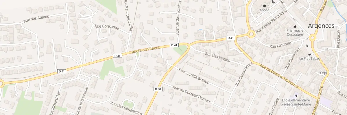 Plan du 4 Rue de la Gare à Argences