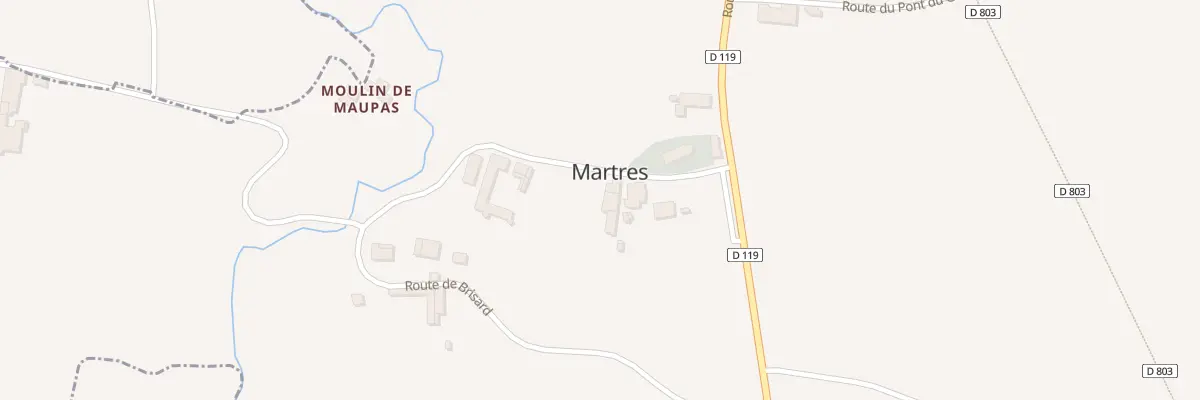 Plan du 7 Le Bourg à Martres