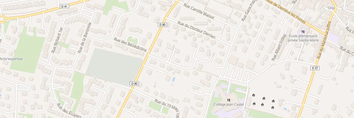 Plan du 9 Rue du Chanoine Leprevost à Argences
