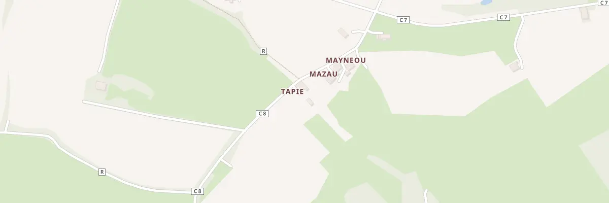 Plan du 5010 Tapie à Toujouse