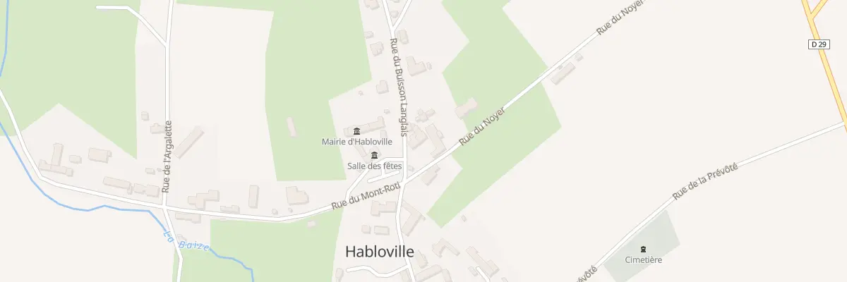 Plan du 1 Rue du Noyer à Habloville