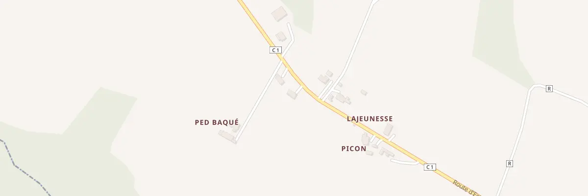 Plan de Ped Baque à Labastide-d’Armagnac