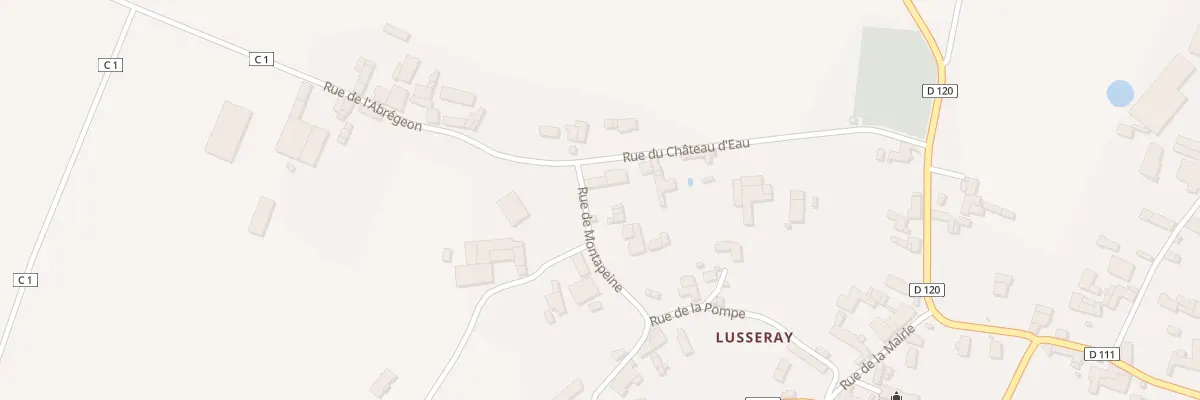 Plan du 8 Rue Montapeine à Lusseray