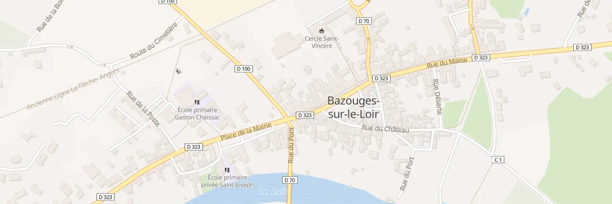 Plan du 7 Rue du Maine à Bazouges Cré sur Loir