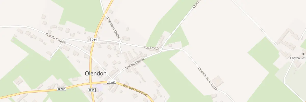 Plan du 5025 Le Bourg à Olendon
