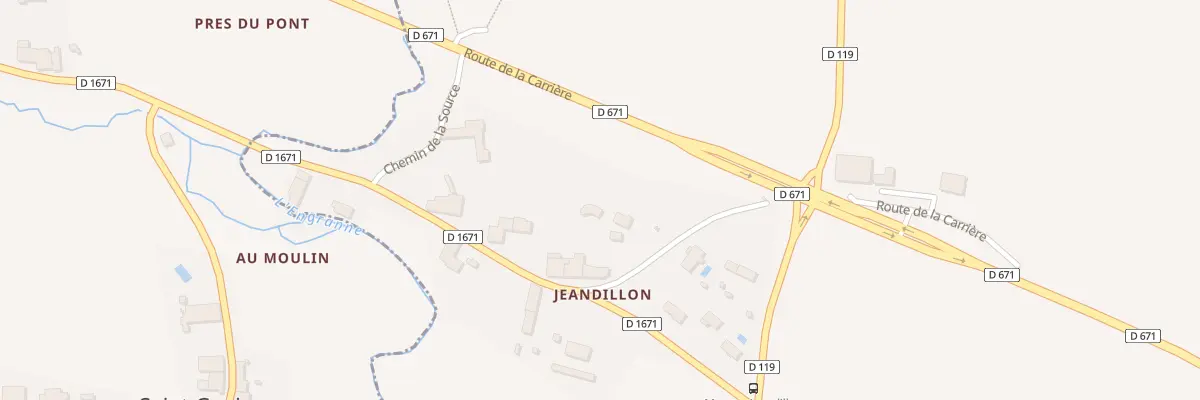 Plan du 1B Jeandillon à Martres