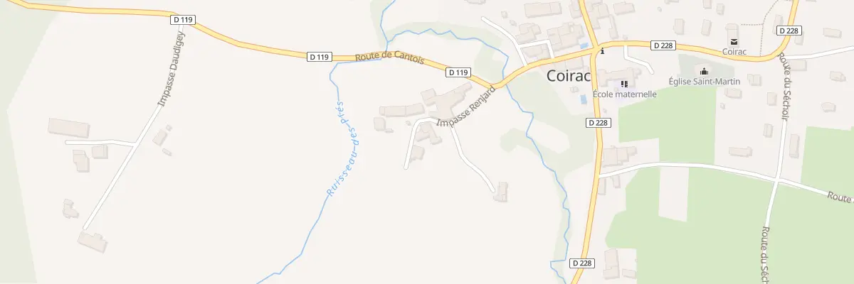 Plan du 1 Renjard à Coirac