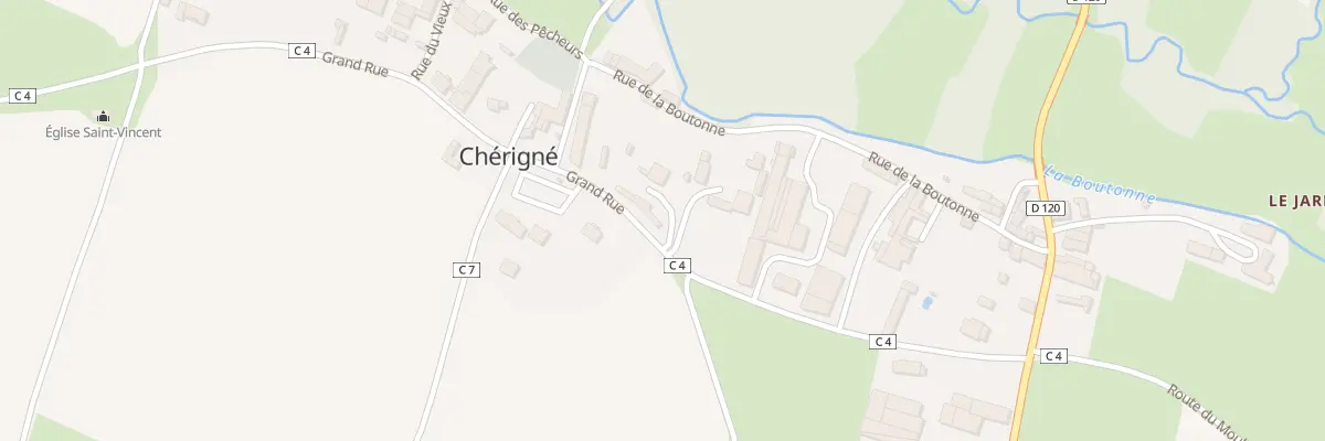 Plan du 13 Grand Rue à Chérigné