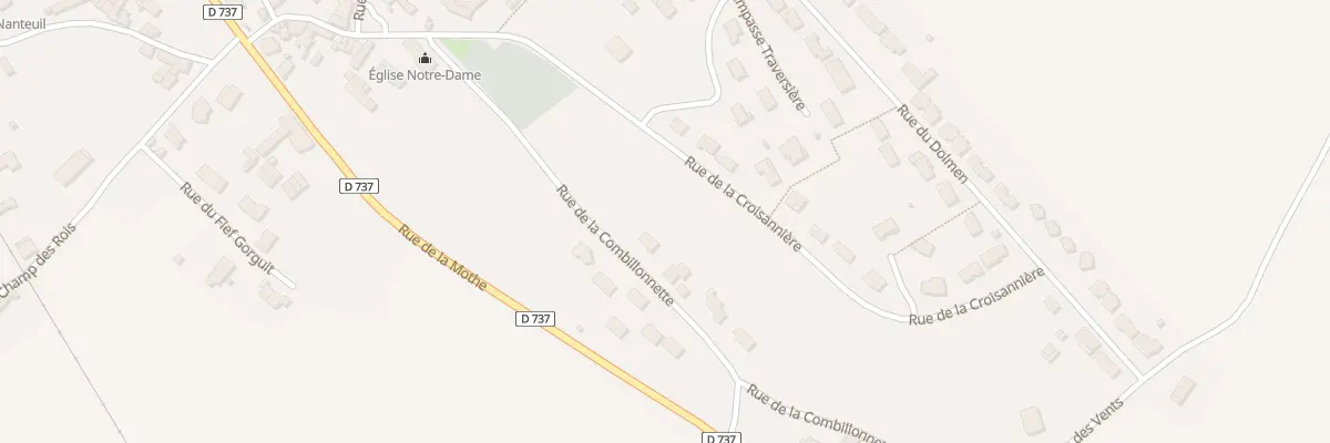 Plan du 21 Rue de la Combillonnette à Nanteuil