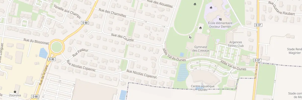 Plan du 32 Rue des Courtils à Argences