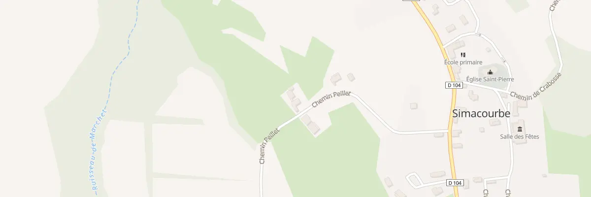 Plan du 280 Che Peillet à Simacourbe