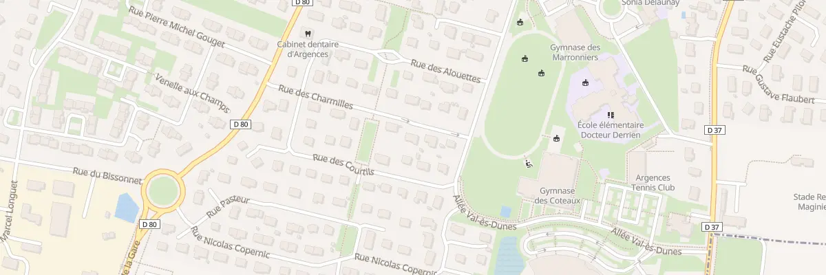 Plan du 8 Rue des Charmilles à Argences