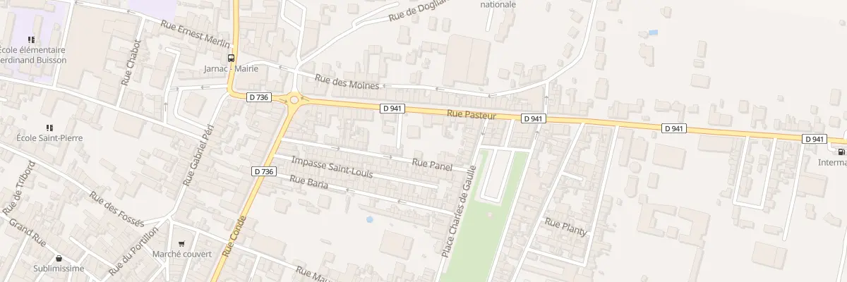 Plan du 40 Rue Pasteur à Jarnac