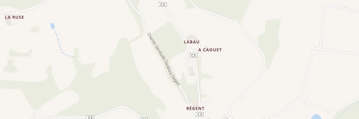 Plan du 445 Laban à Viella