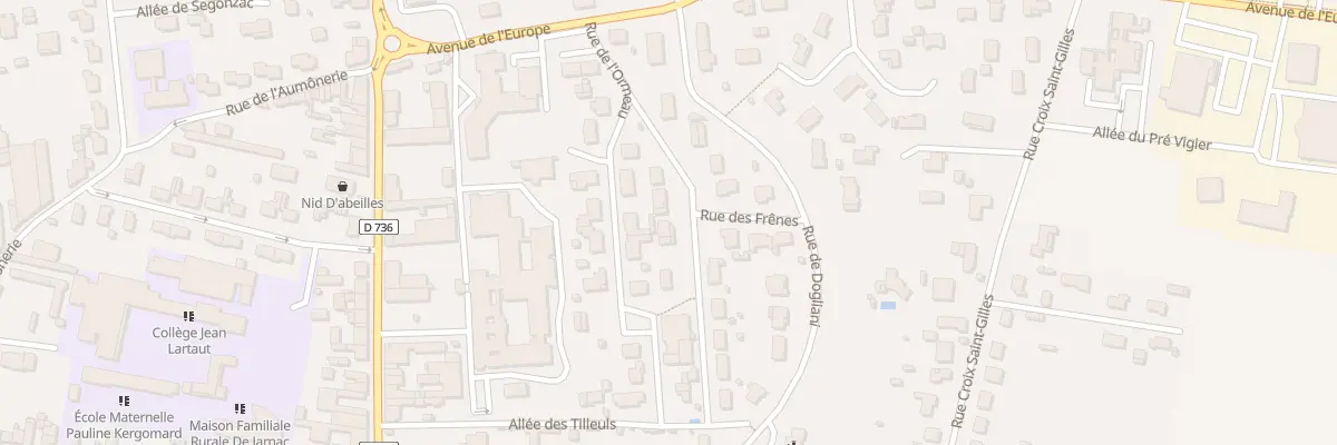 Plan du 6 Rue des Peupliers à Jarnac