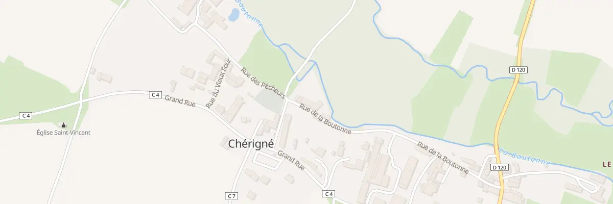 Plan du 7 Rue de la Boutonne à Chérigné