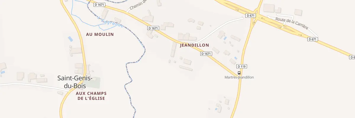 Plan du 2 Jeandillon à Martres