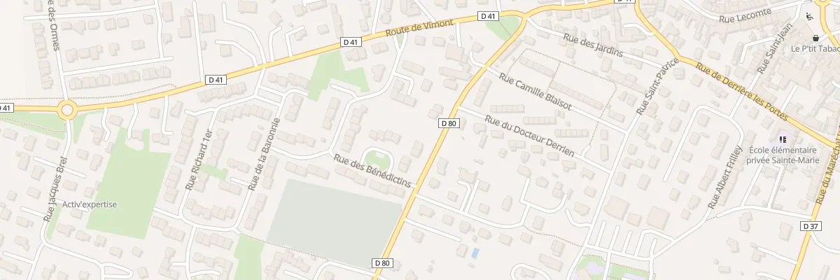 Plan du 14 Rue de la Gare à Argences