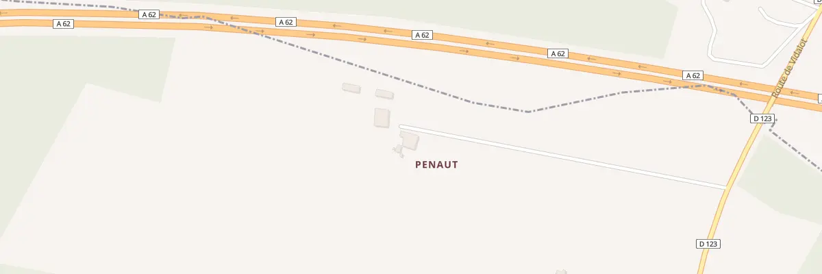 Plan du 1 Penaut à Brannens