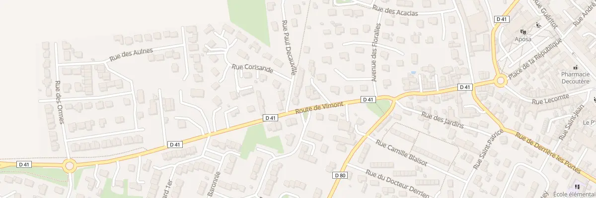 Plan du 6 Rte de Vimont à Argences