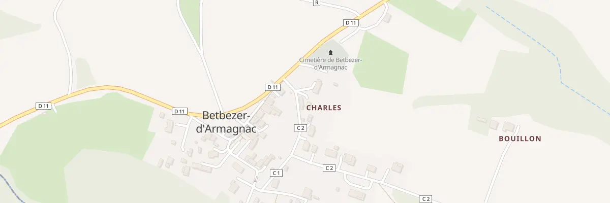 Plan du 3 Rte du Bas Armagnac à Betbezer-d’Armagnac