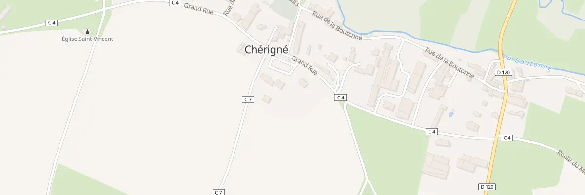 Plan du 6 Grand Rue à Chérigné