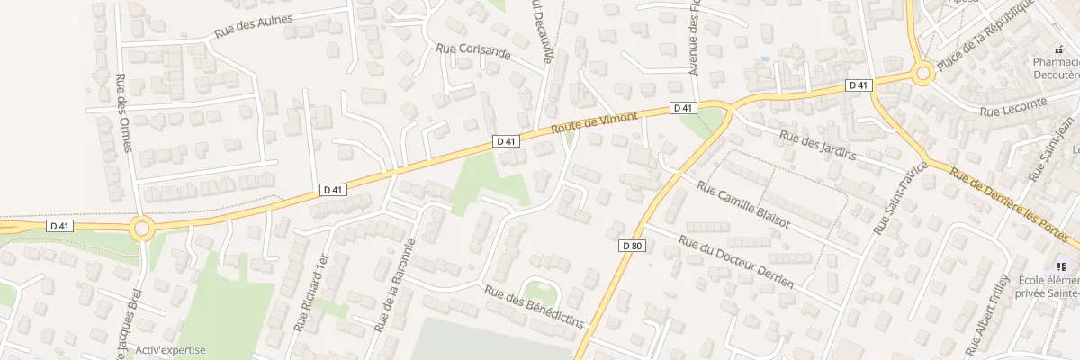 Plan du 2 Rue de l’Abbaye à Argences