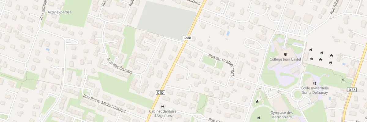 Plan du 29 Rue de la Gare à Argences