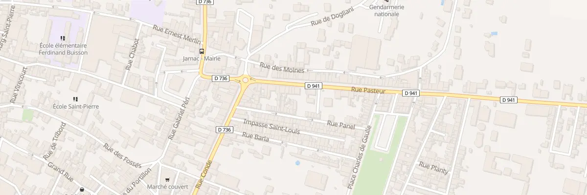 Plan du 32 Rue Pasteur à Jarnac