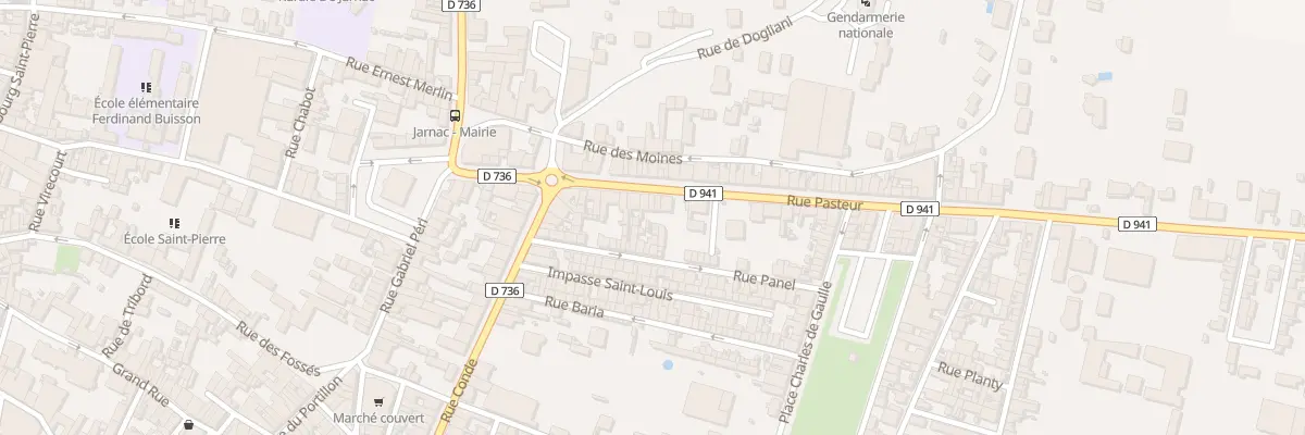 Plan du 30 Rue Pasteur à Jarnac