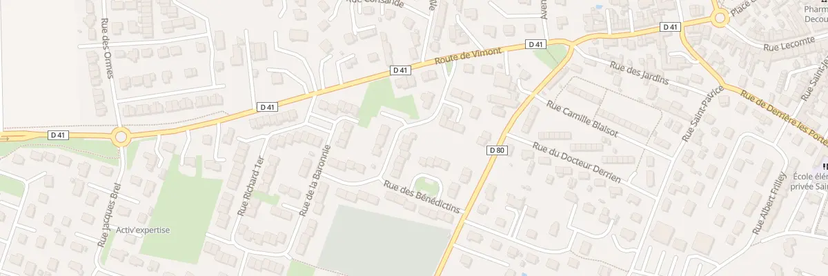 Plan du 15 Rue de l’Abbaye à Argences