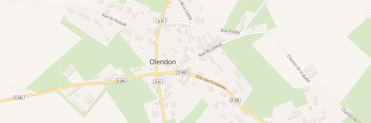 Plan du 3 Rue de Lisieux à Olendon