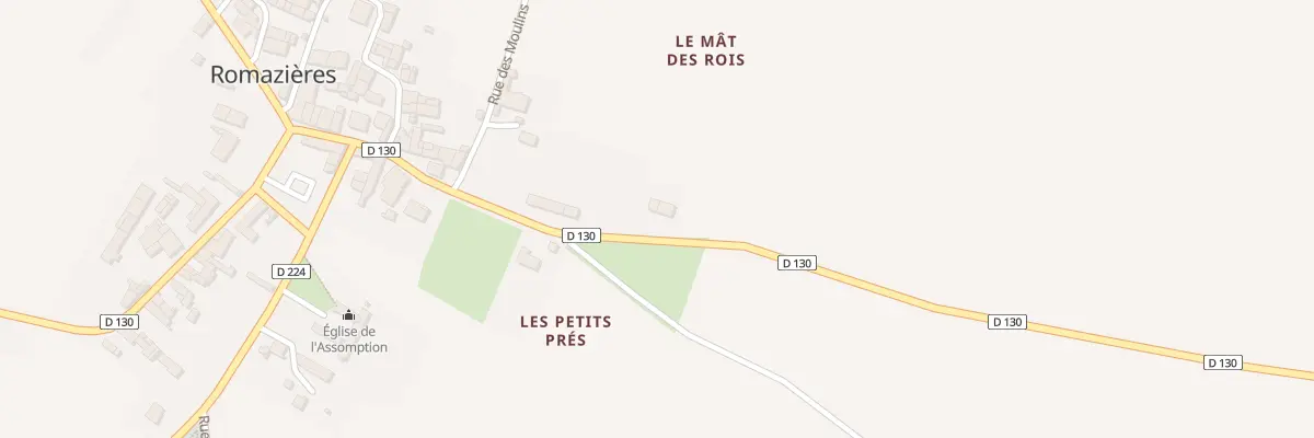 Plan du 29 Rue du Relais de Poste à Romazières