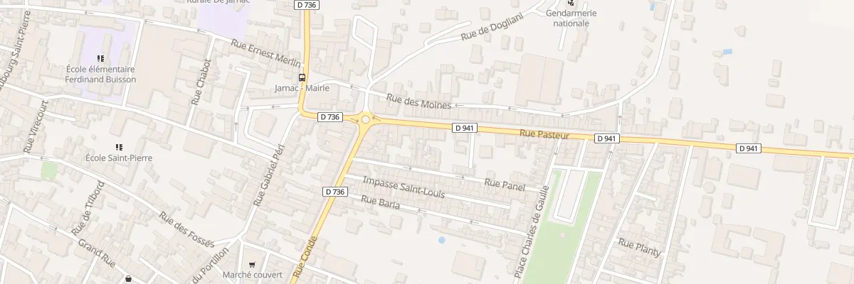 Plan du 28 Rue Pasteur à Jarnac