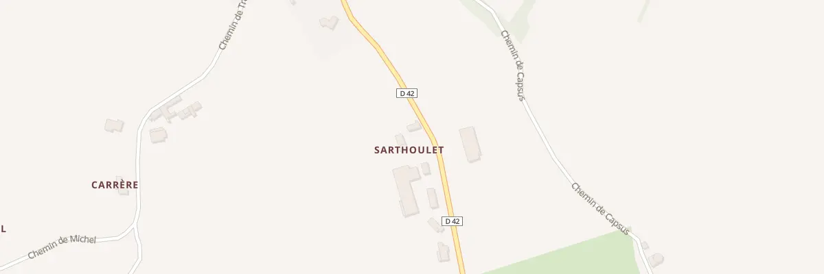 Plan du 50 Rte de Pontacq à Sedzère