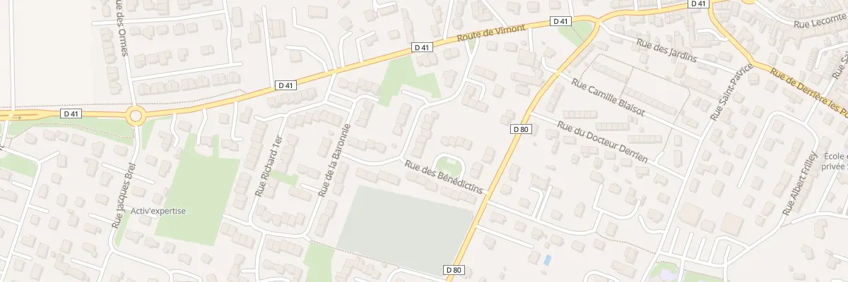 Plan du 21 Rue de l’Abbaye à Argences