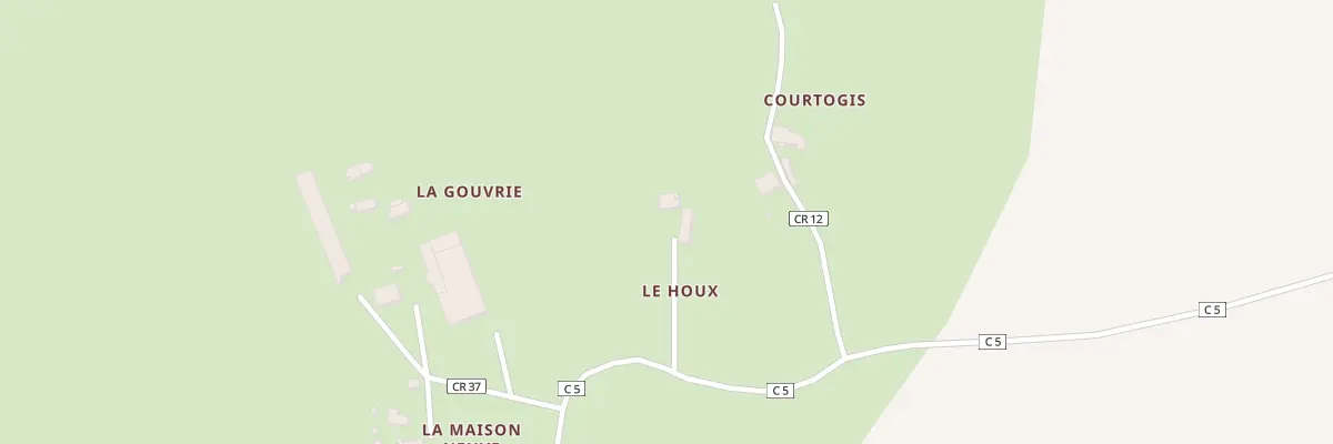 Plan du 1 Le Houx à Saint-Aubin-du-Désert