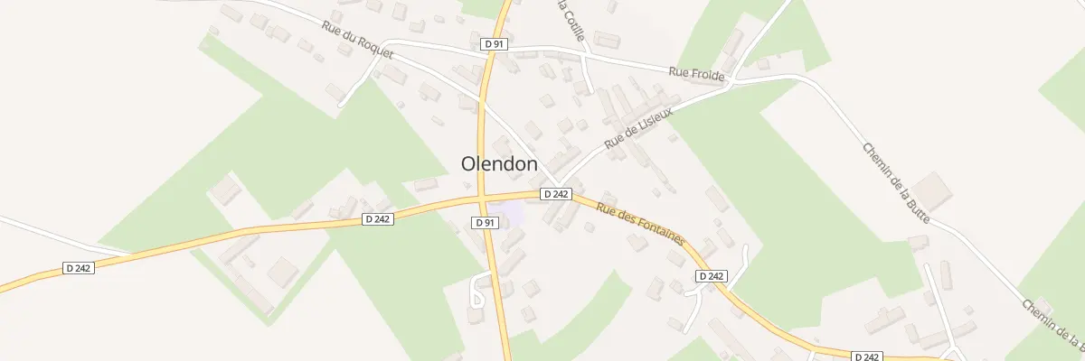 Plan du 5055 Le Bourg à Olendon