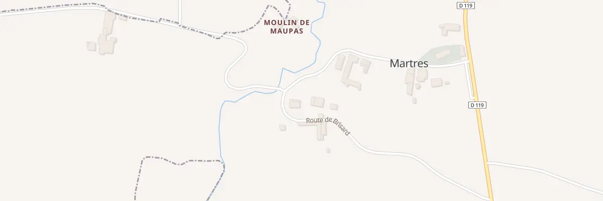 Plan du 3 Brisard à Martres