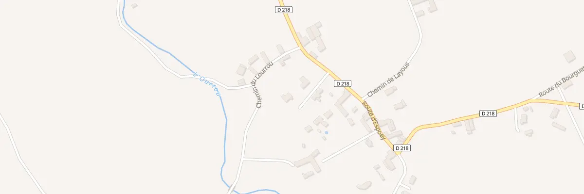 Plan du 9605 Rte d’Espoey à Hours