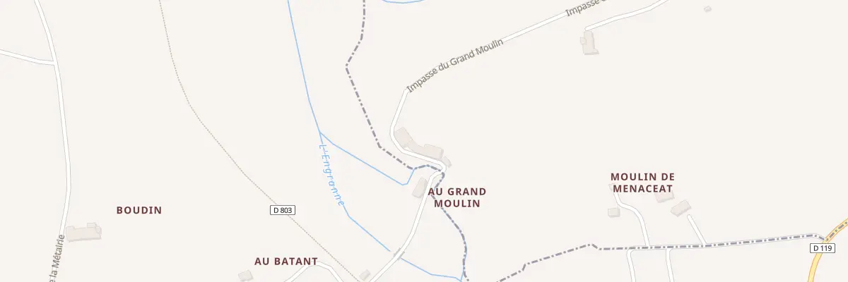 Plan du 1 Au Grand Moulin à Cessac